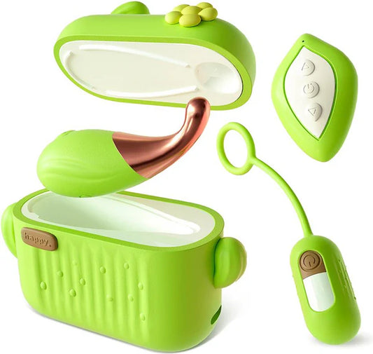 Blooming Bliss Dual Vibrator Set – Egg & Mini Wand (Green)