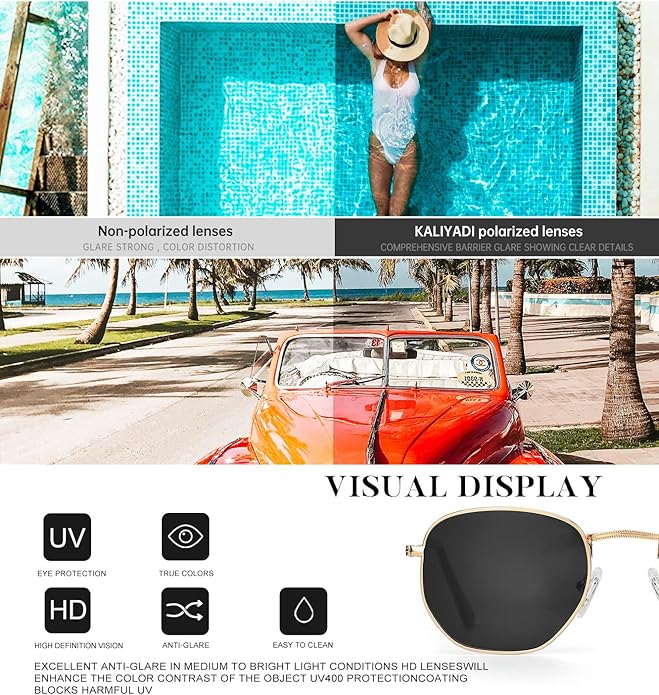 UV Protection, Gradient, Polarized Oval, Rectangular Sunglasses